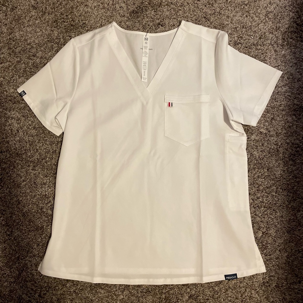 Mediclo Sal one pocket scrub top Medium White
